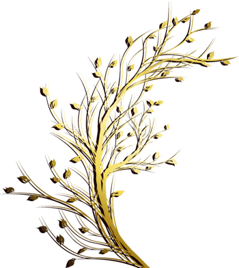 金色树枝