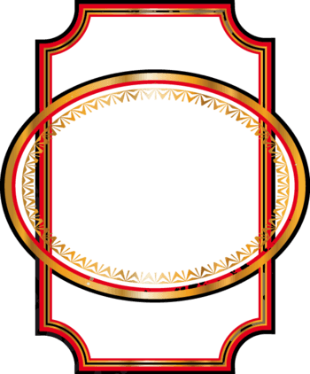 手绘椭圆边框线条图案