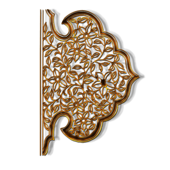 矢量金属花边舞台