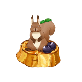 面包上站立的兔子