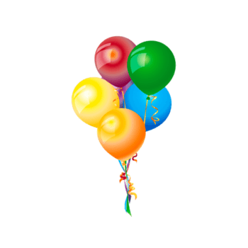 漂浮的彩色气球