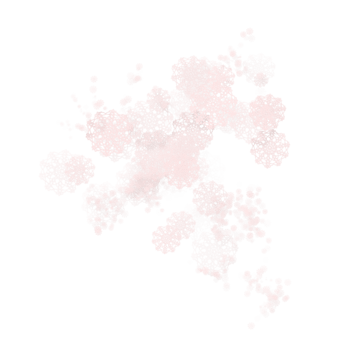 粉色半透明花朵漂浮素材