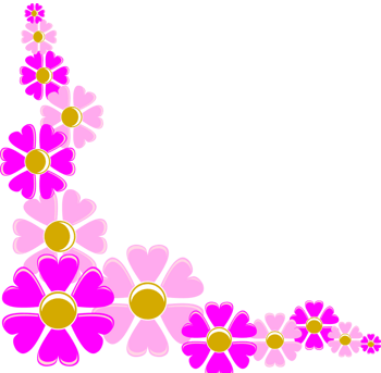 红色的卡通花边