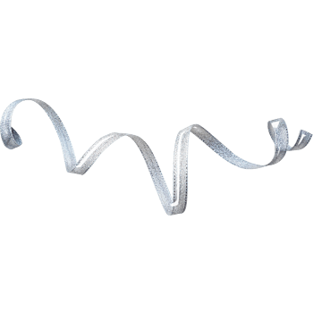 漂浮的白色丝带