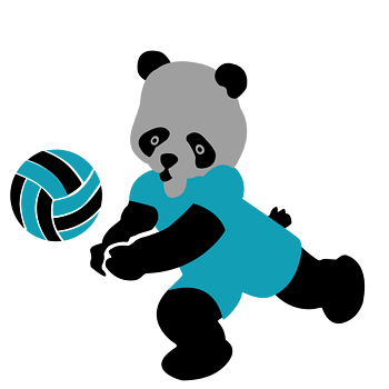 熊猫玩球简笔画图片