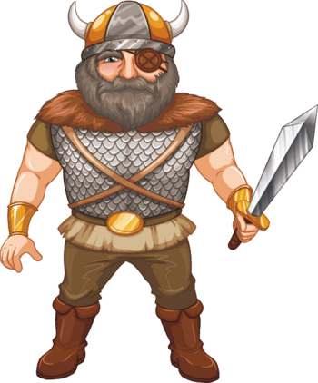 拿剑维京海盗设计素材