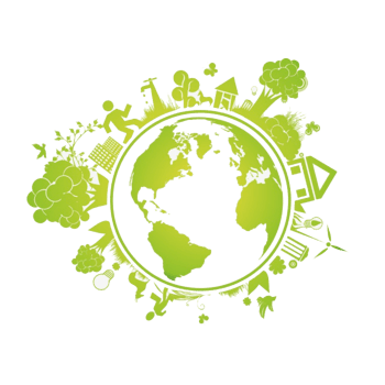 绿色环保地球png元素素材图片下载-万素网