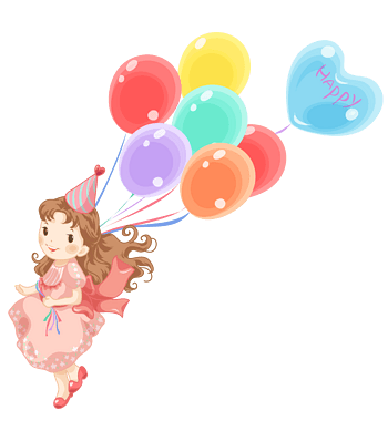 拿着气球的小女孩