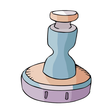 单头卡通手绘空竹