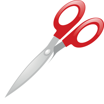 矢量红色剪刀素材