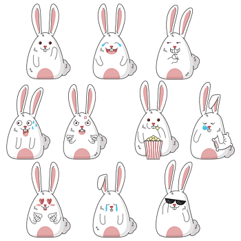 特殊符号兔子头图片