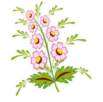 手绘小清新小野花