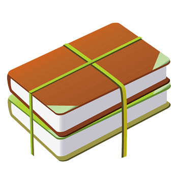 黄色质感卡通图书打包