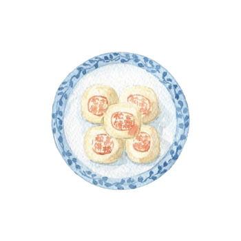 高桥松饼手绘画素材图片