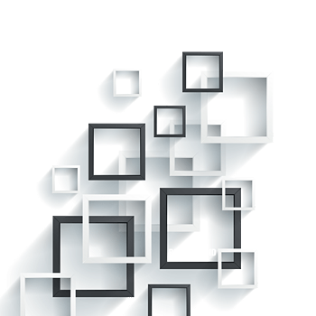 创意黑白正方形背景矢量图