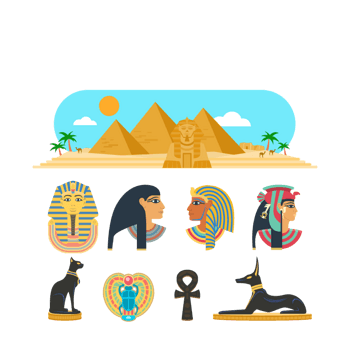 矢量埃及免抠元素图片-元素素材3394844-万素网