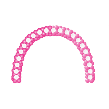 粉色气球拱门免费png图片