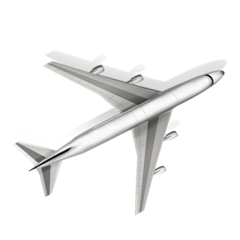 飞机俯视图免抠素材