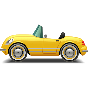 黄色卡通汽车图片-黄色卡通汽车素材下载-万素网