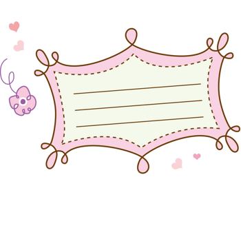 卡通 可爱 明信片 名片 招牌 店招