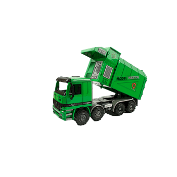 绿色卡通垃圾车