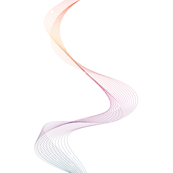 矢量彩色波浪线