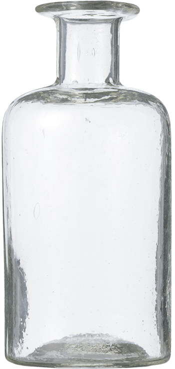 白色透明玻璃瓶