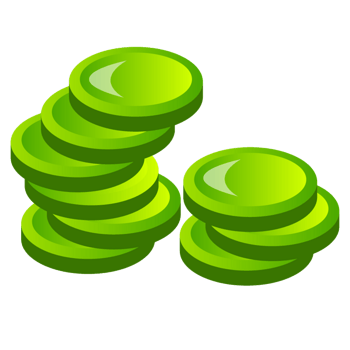 绿色圆形质感圆饼