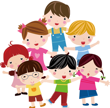 幼儿园儿童剪影