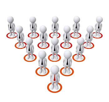 多任务三角站队图片素材