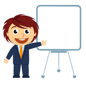 商务人士演讲卡通素材