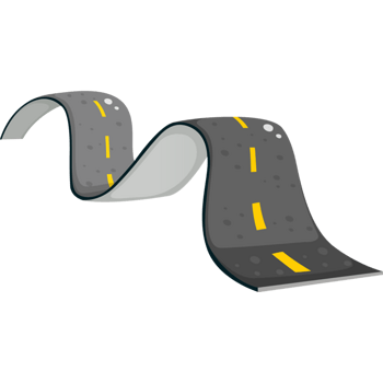 弯弯曲曲的道路