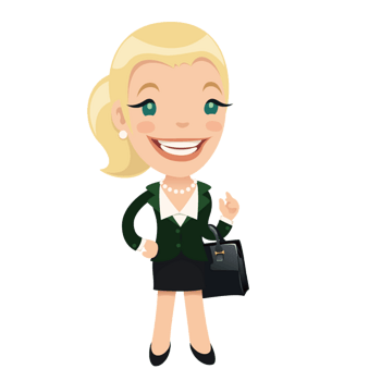 白领卡通小人矢量图卡通商务小人