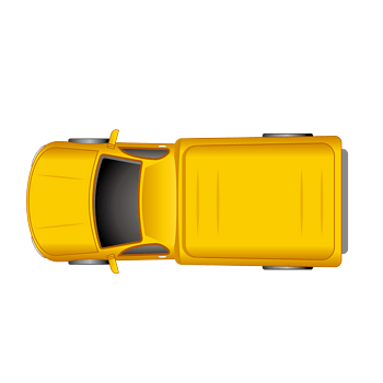 矢量黄色汽车