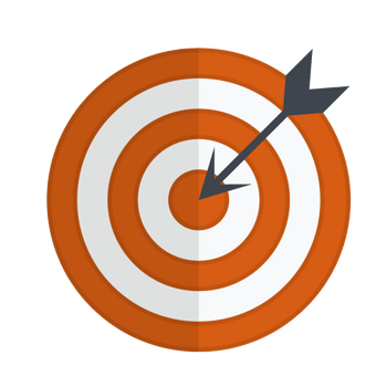 黄色白色圆环靶心