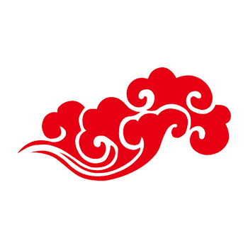 红色祥云花纹
