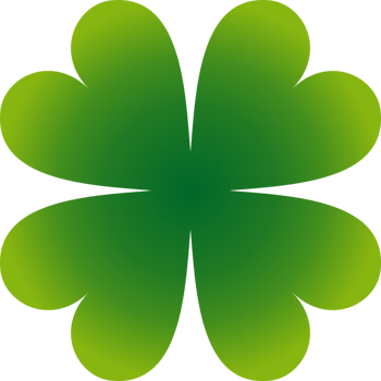 绿色的卡通四叶草