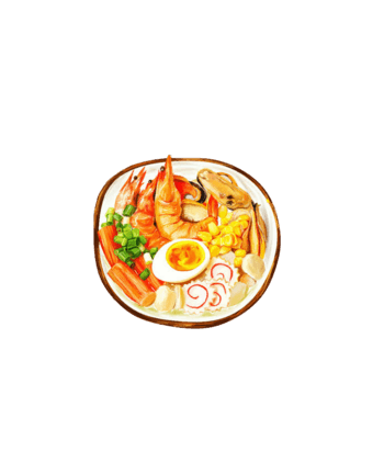 海鲜面手绘画素材图片