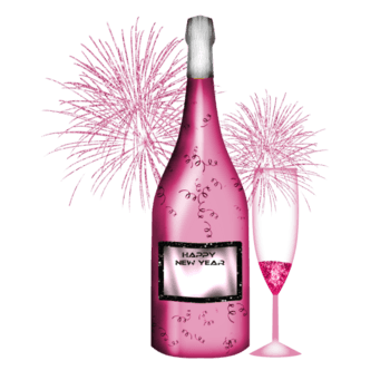 粉色香槟酒
