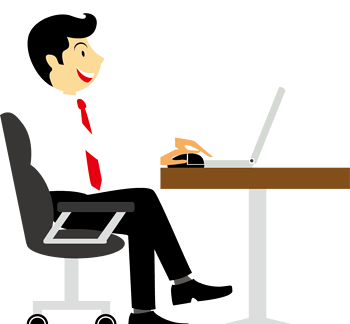 办公商务白领小人