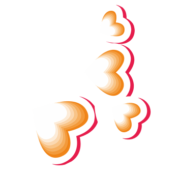 爱心形状皇冠点缀可爱边框