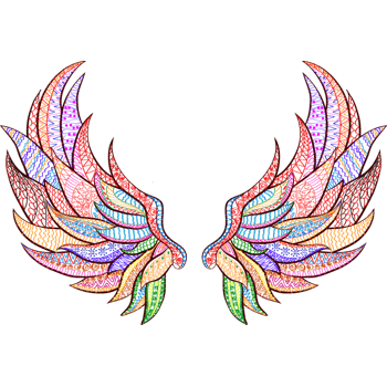 彩色翅膀