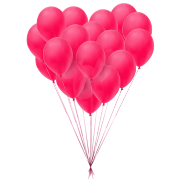 爱心气球卡通素材