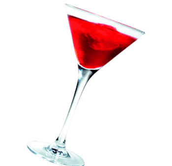 红色鸡尾酒