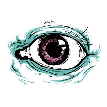 蓝色眼睛紫色眼珠子