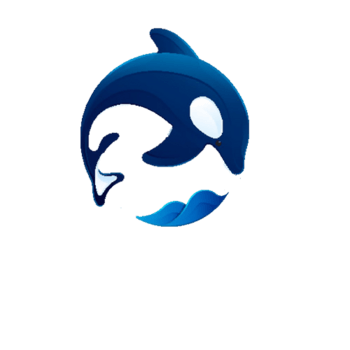 蓝色跃起海豚素材图片