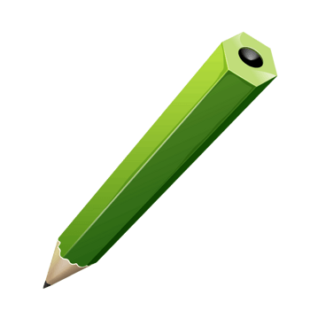 绿色铅笔图标软件图片