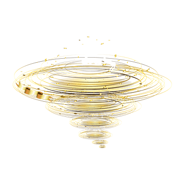 矢量简洁金色龙卷风效果