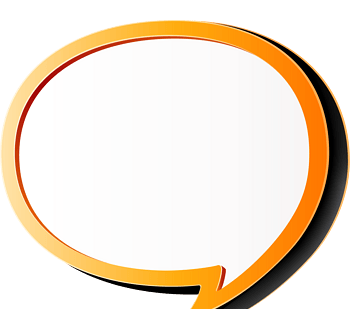 橙色椭圆对话框