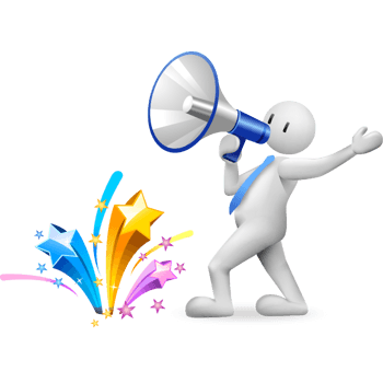 热卖小人喇叭促销png矢量素材